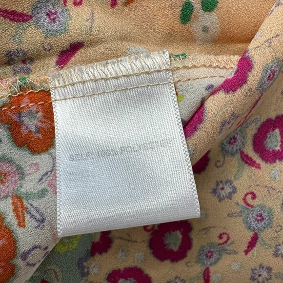 Rose & Olive Peasant Blouse Size 1X Floral Patchwork Print Cottagecore - Picture 7 of 8